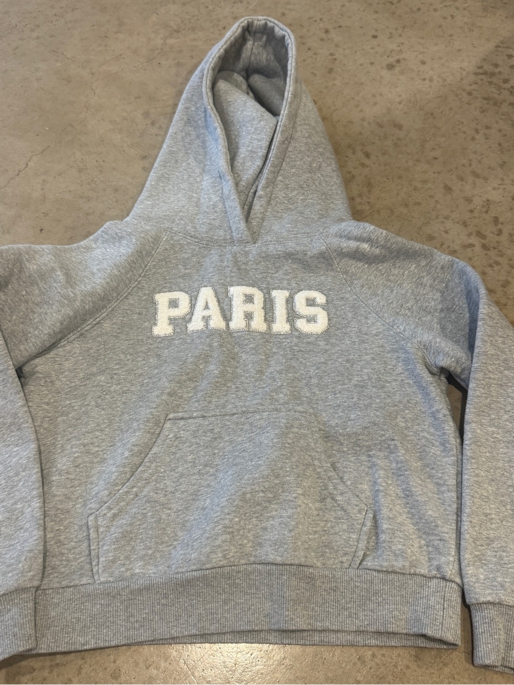 Gray 'PARIS' Pullover Hoodie